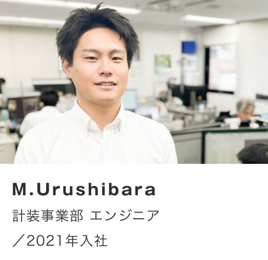 M.Urushibara/計装事業部 エンジニア/2021年入社